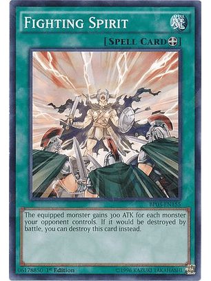 Fighting Spirit - BP03-EN155 - Shatterfoil Rare 1st Edition