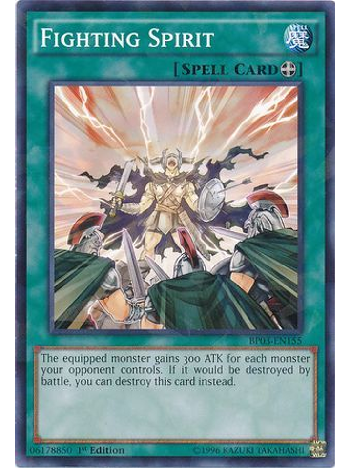 Fighting Spirit - BP03-EN155 - Shatterfoil Rare 1st Edition 1