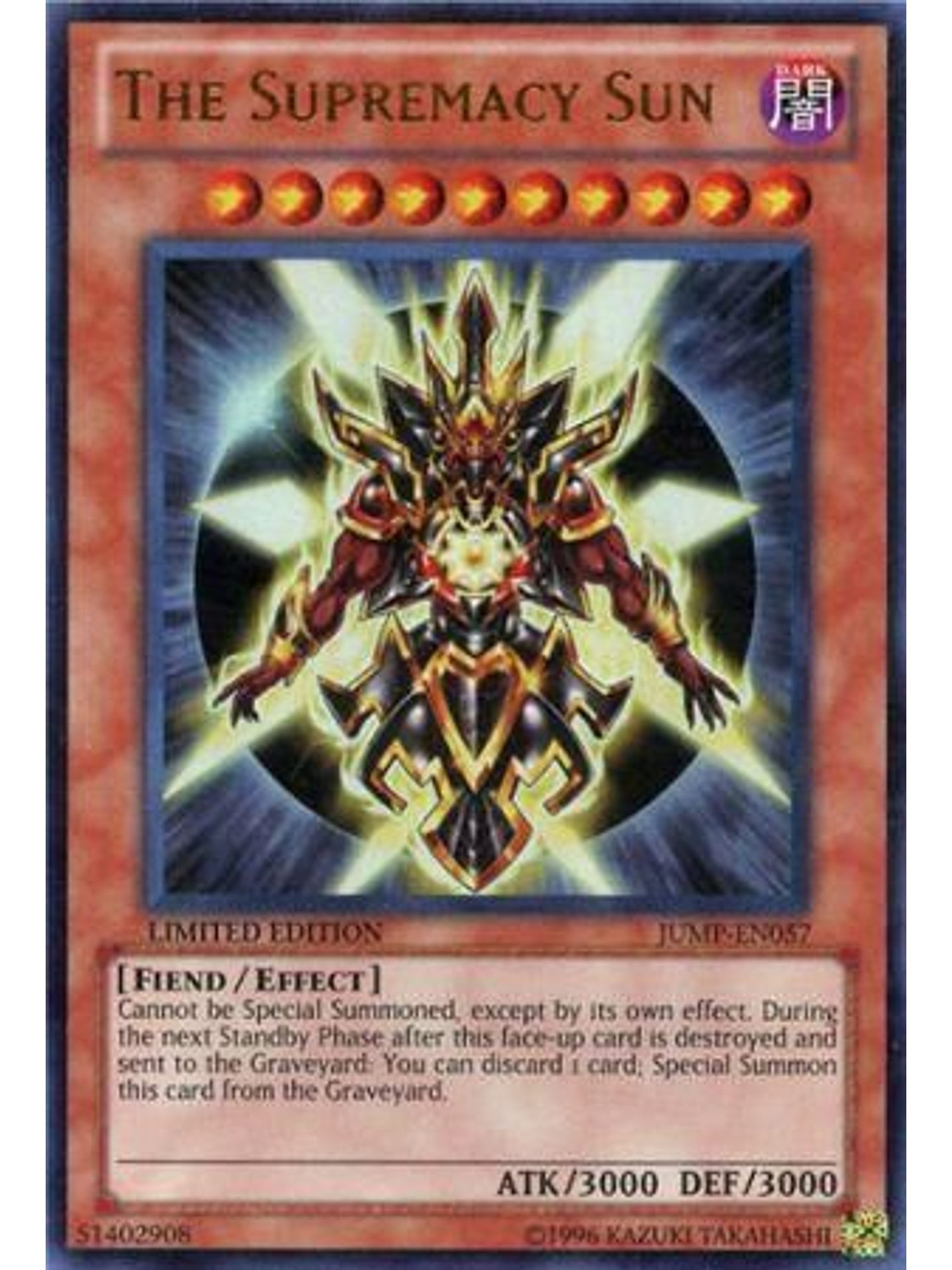 The Supremacy Sun - JUMP-EN057 - Ultra Rare 1