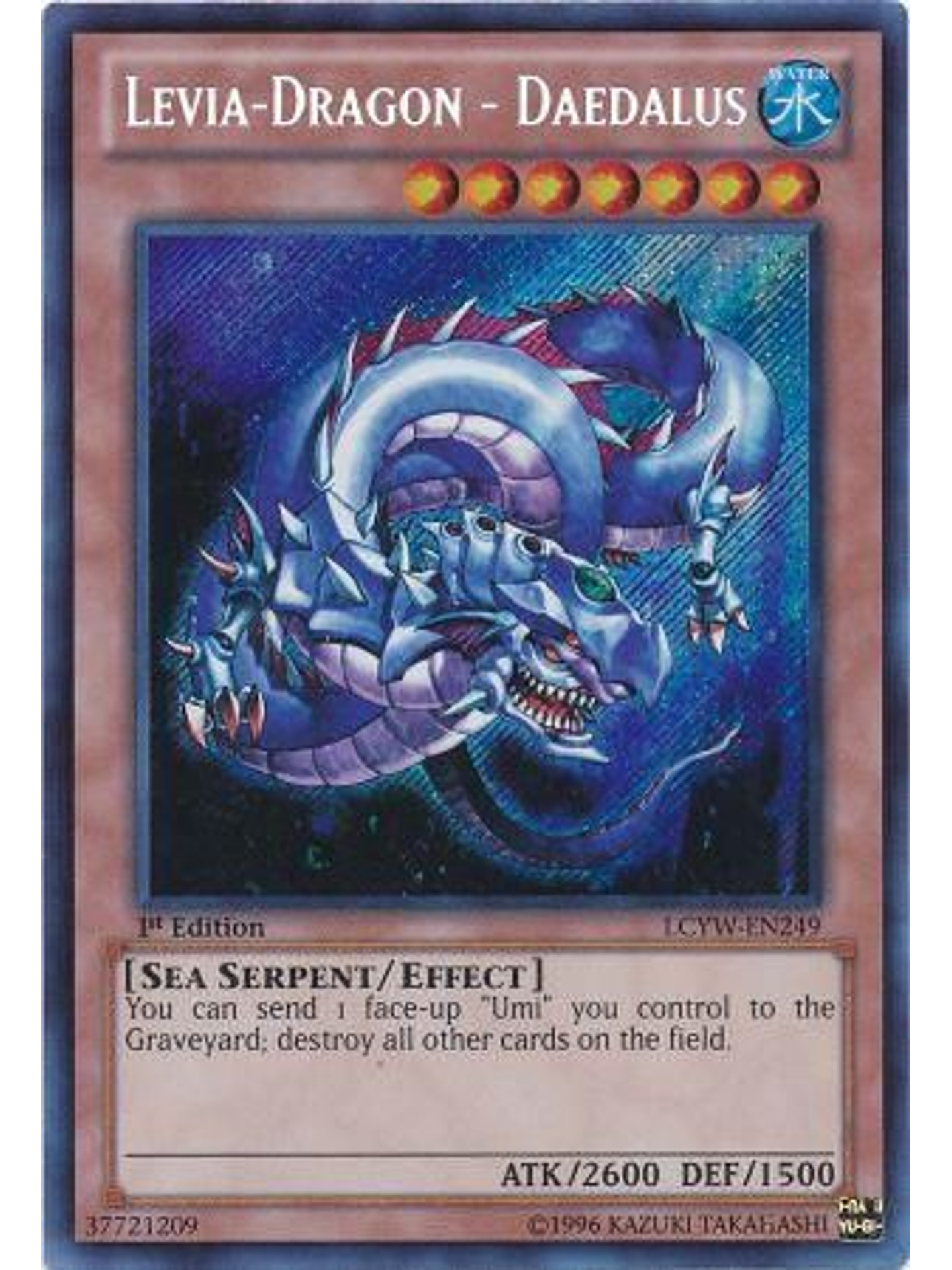 Levia-Dragon - Daedalus - LCYW-EN249 - Secret Rare 1st Edition 1