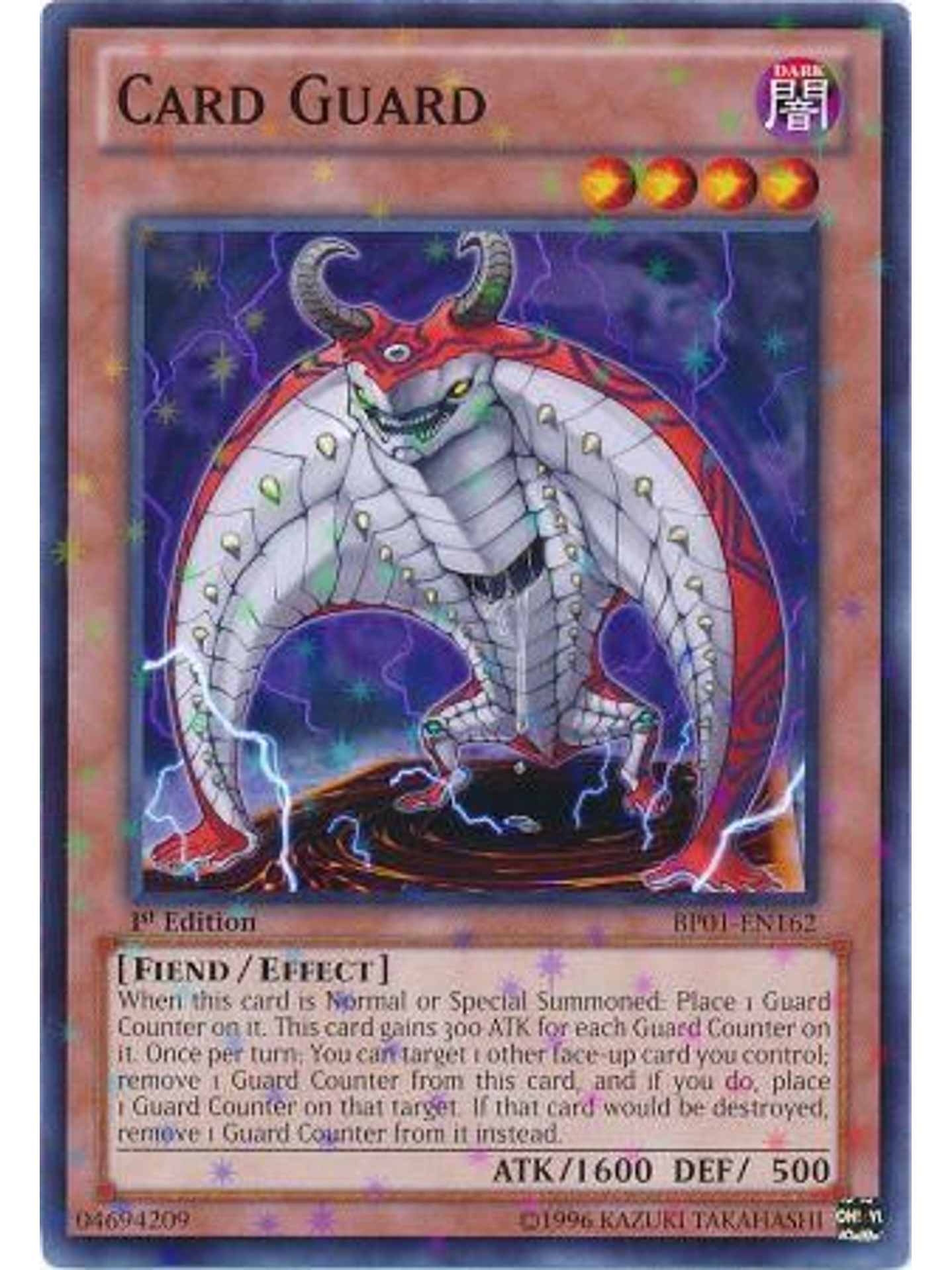 Card Guard - BP01-EN162 - Starfoil Rare 1st Edition 1