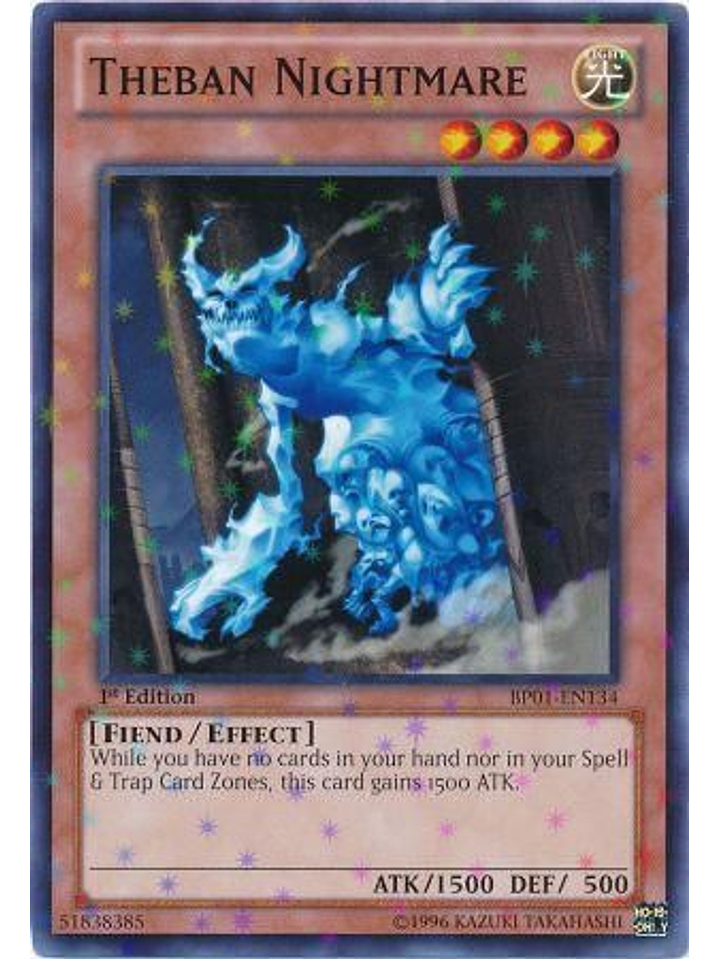 Theban Nightmare - BP01-EN134 - Starfoil Rare 1st Edition 1