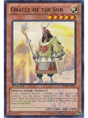 Oracle of the Sun - BP02-EN087 - Mosaic Rare 1st Edition