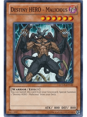 Destiny Hero - Malicious - LCGX-EN132 - Common Unlimited