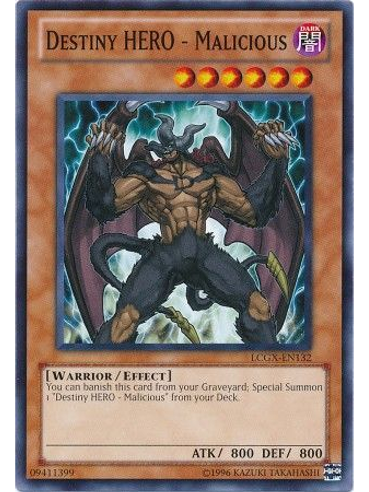 Destiny Hero - Malicious - LCGX-EN132 - Common Unlimited 1