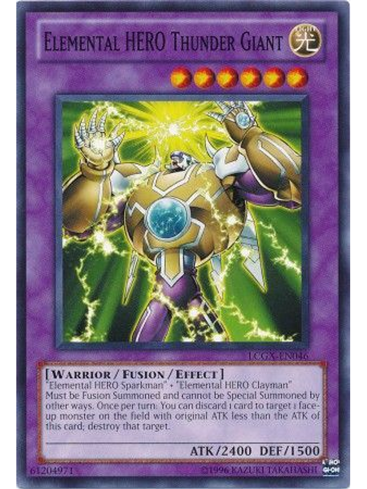 Elemental Hero Thunder Giant - LCGX-EN046 - Common Unlimited 1