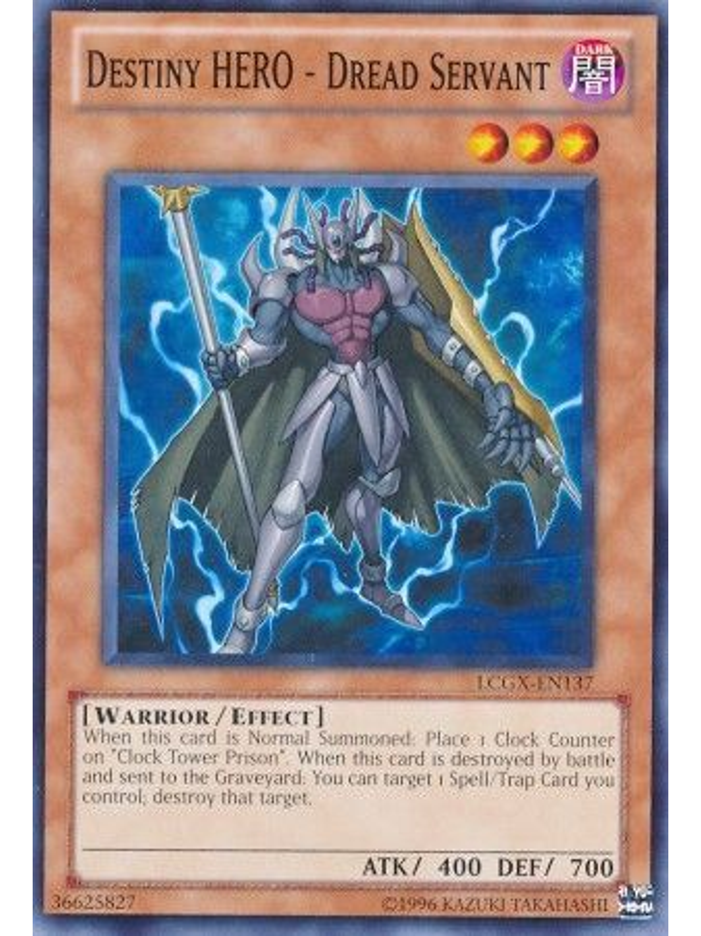 Destiny Hero - Dread Servant - LCGX-EN137 - Common Unlimited 1