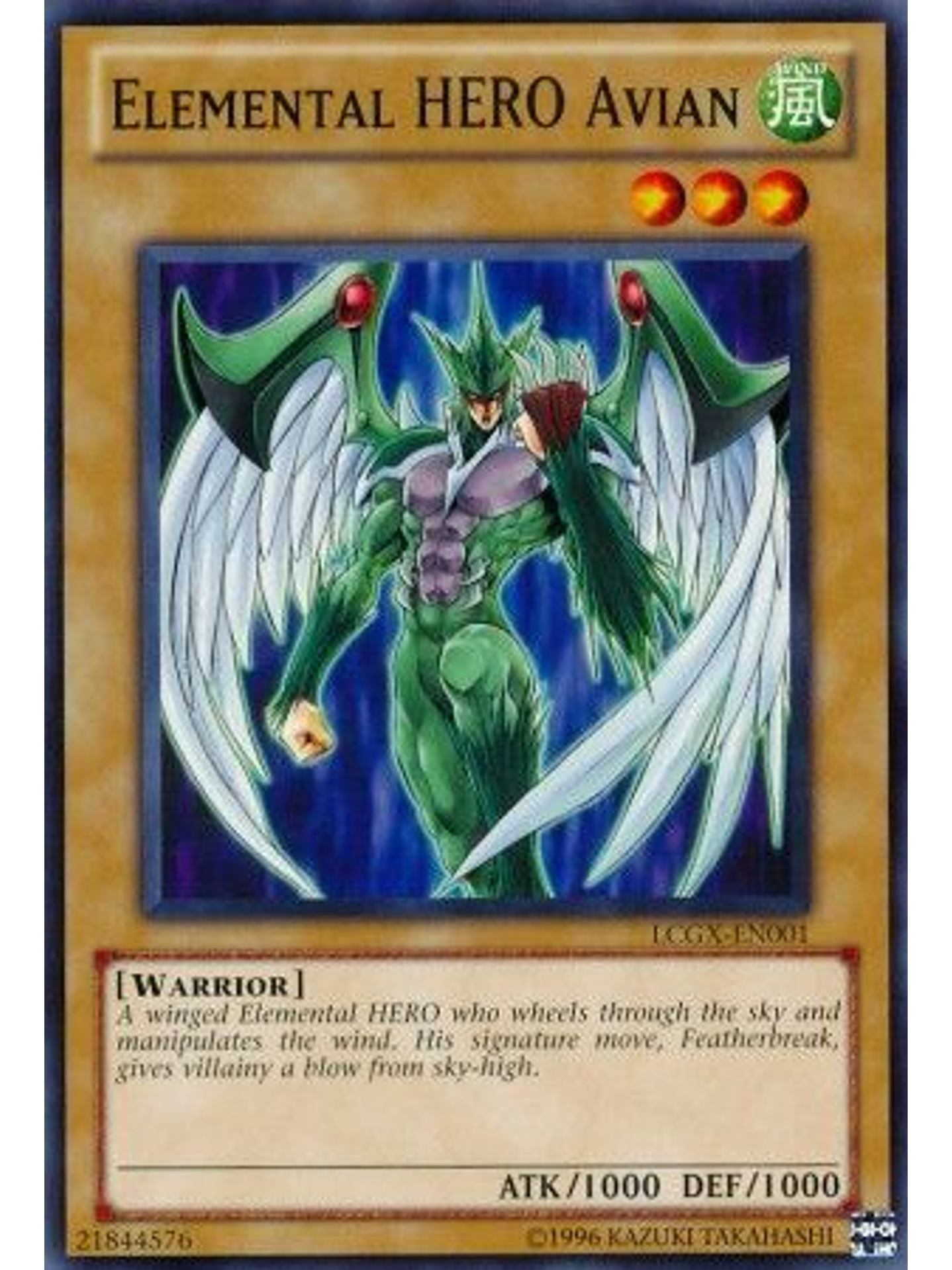 Elemental Hero Avian - LCGX-EN001 - Common Unlimited 1