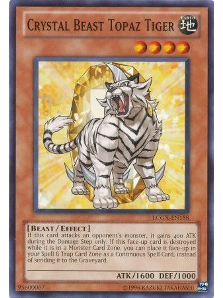 Crystal Beast Topaz Tiger - LCGX-EN158 - Common Unlimited 1