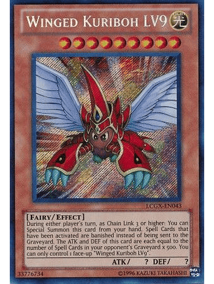 Winged Kuriboh LV9 - LCGX-EN043 - Secret Rare Unlimited