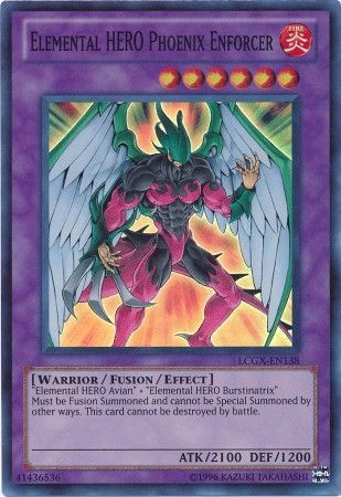 Elemental Hero Phoenix Enforcer - LCGX-EN138 - Super Rare Unlimited
