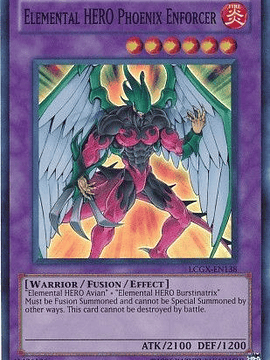 Elemental Hero Phoenix Enforcer - LCGX-EN138 - Super Rare Unlimited