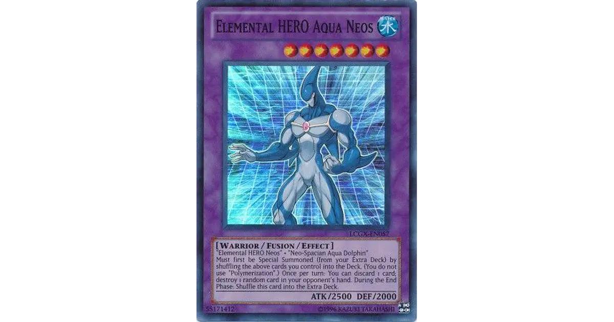 Carta Yu-Gi-Oh! Elemental HERO Grand Neos (LCGX-EN060) - Edición Ilimitada, Rareza Super Rara