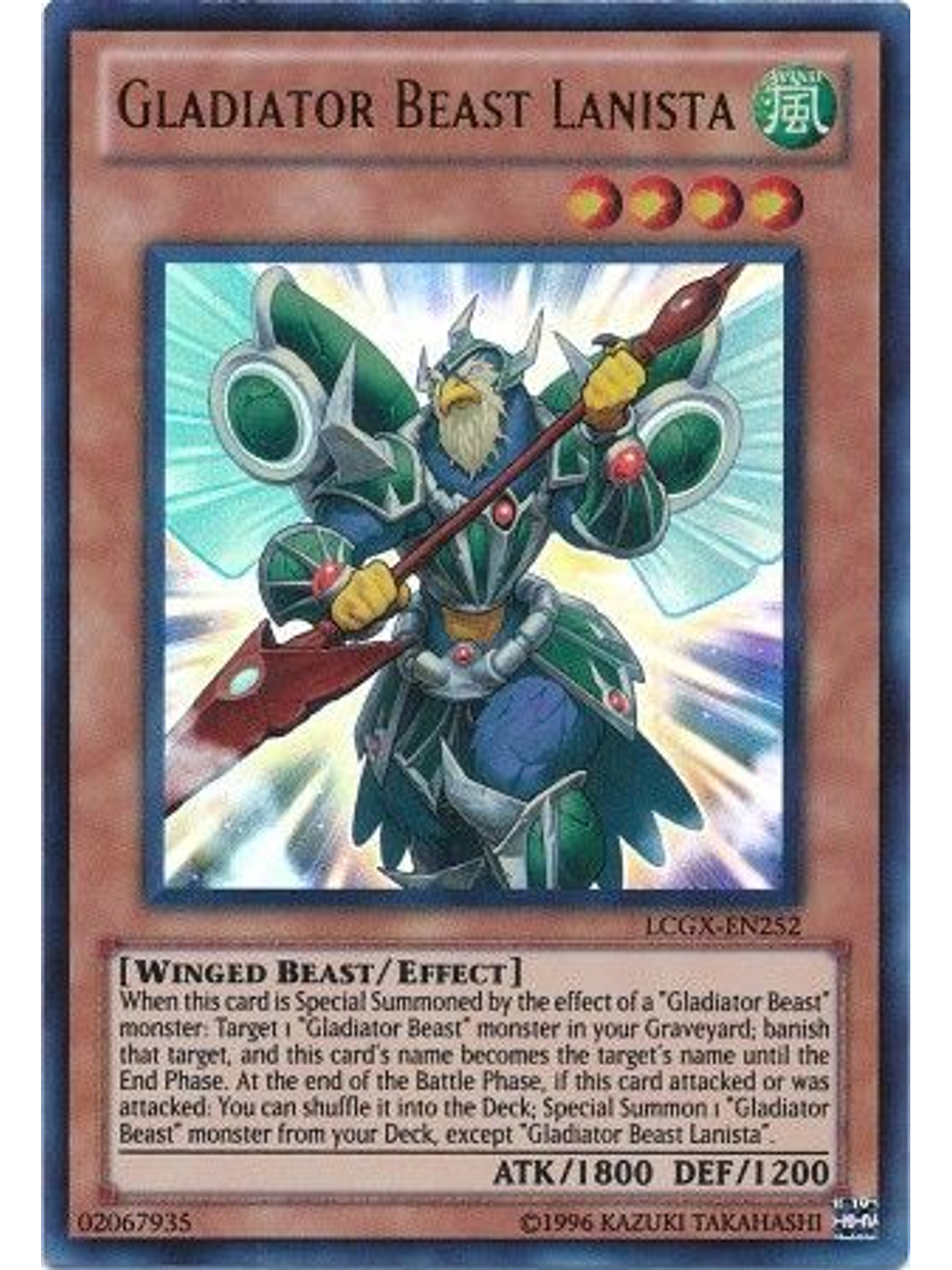 Gladiator Beast Lanista - LCGX-EN252 - Ultra Rare Unlimited 1