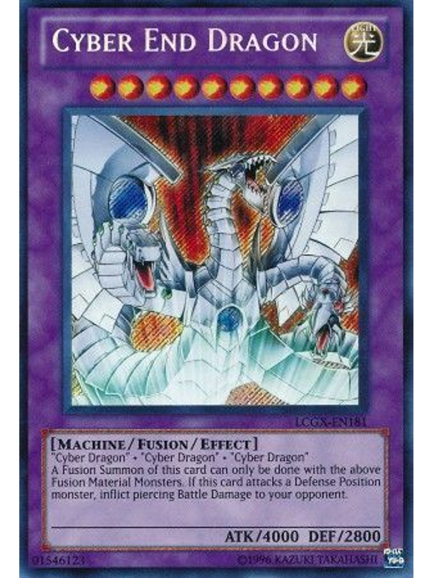 Cyber End Dragon - LCGX-EN181 - Secret Rare Unlimited 1