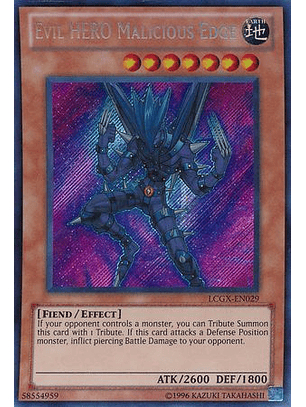 Evil Hero Malicious Edge - LCGX-EN029 - Secret Rare Unlimited