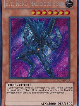 Evil Hero Malicious Edge - LCGX-EN029 - Secret Rare Unlimited