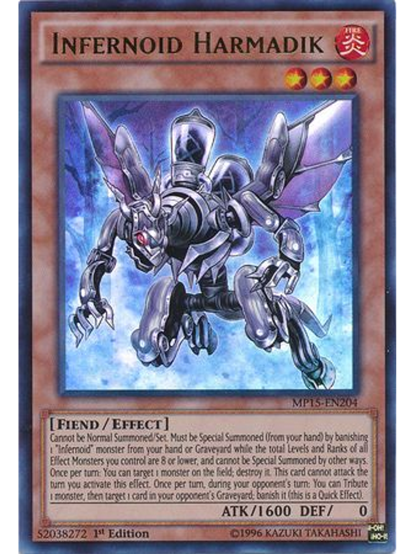 Infernoid Harmadik - MP15-EN204 - Ultra Rare 1st Edition 1