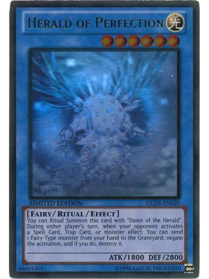 Herald of Perfection - GLD5-EN030 - Ghost/Gold Rare 1