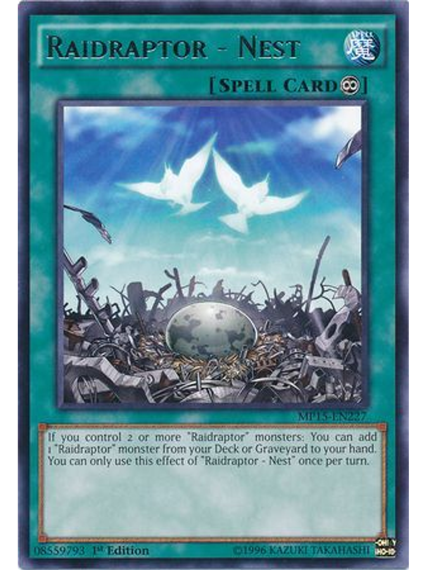 Raidraptor - Nest - MP15-EN227 - Rare 1st Edition 1