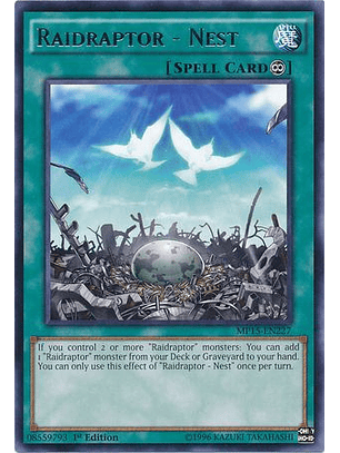 Raidraptor - Nest - MP15-EN227 - Rare 1st Edition