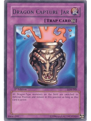 Dragon Capture Jar - LOB-045 - Rare 1st Edition
