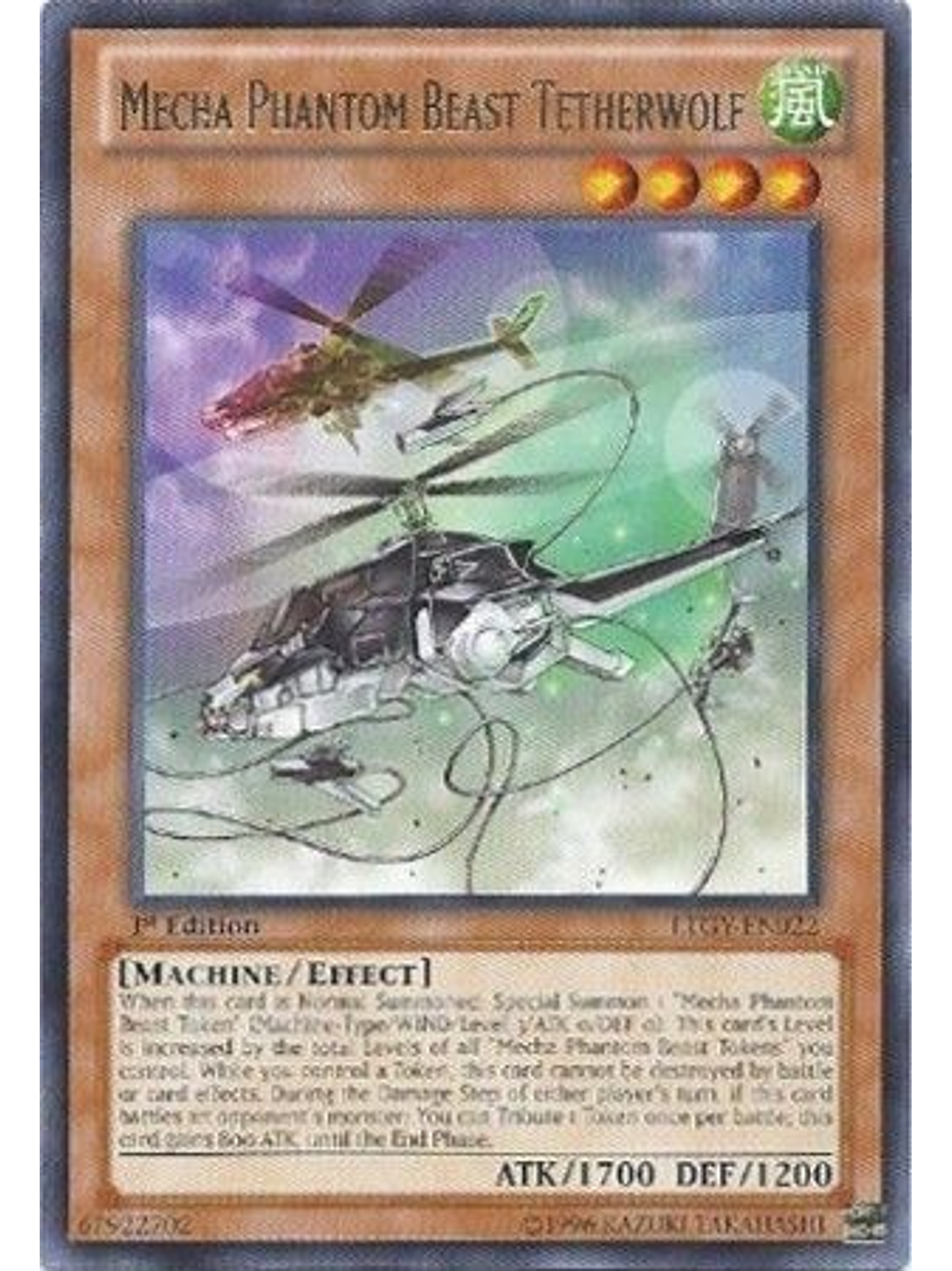 Mecha Phantom Beast Tetherwolf - LTGY-EN022 - Rare 1st Edition 1
