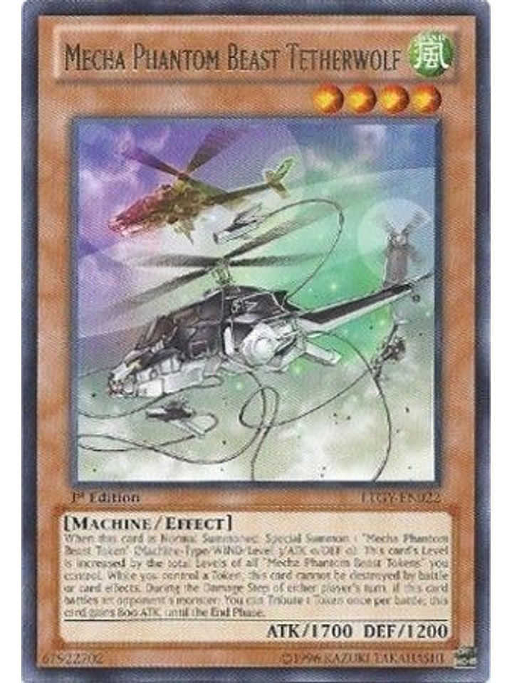 Mecha Phantom Beast Tetherwolf - LTGY-EN022 - Rare 1st Edition 1