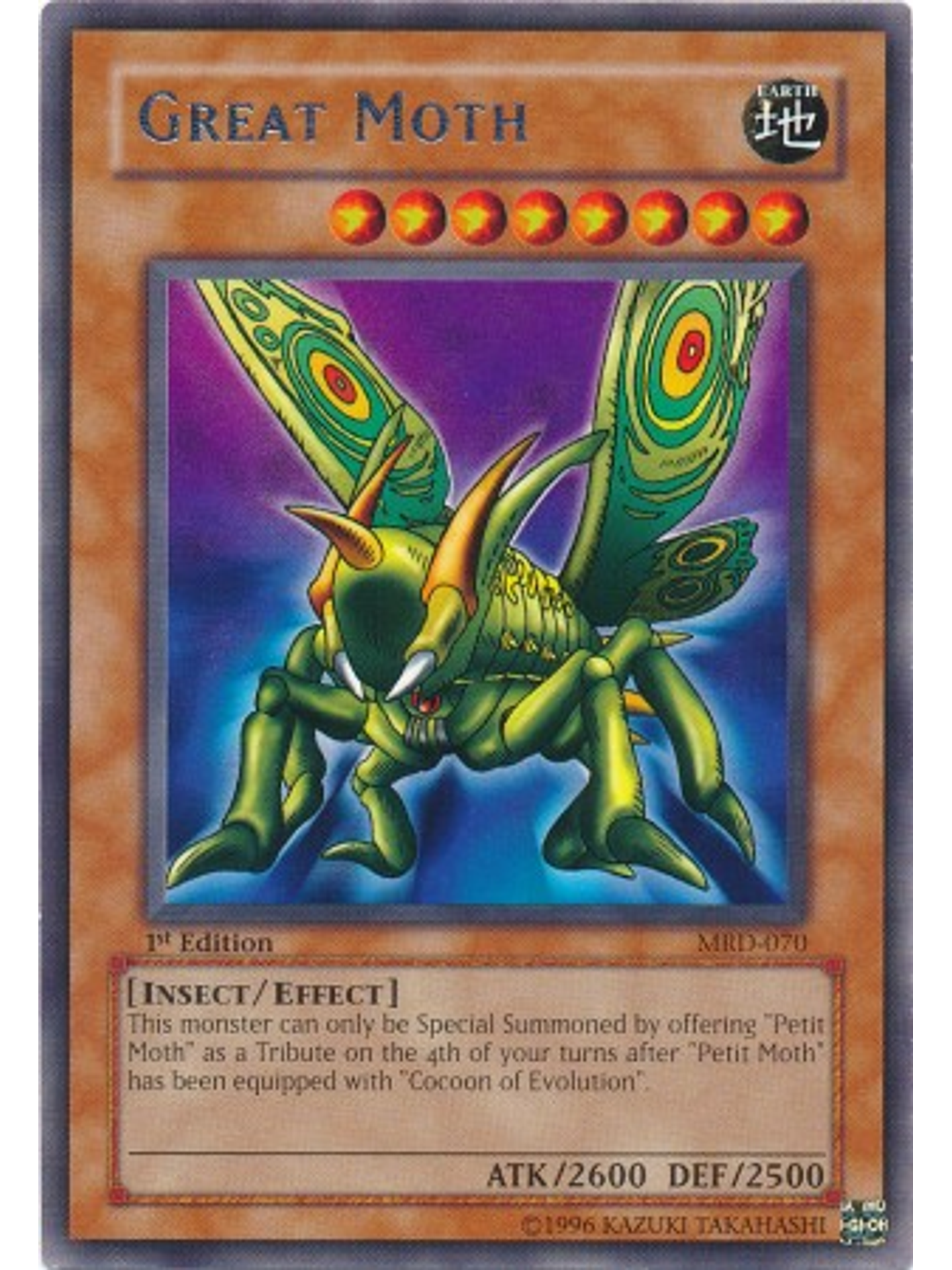 Great Moth - MRD-070 - Rare 1st Edition 1