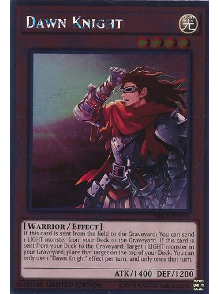 Dawn Knight - NKRT-EN016 - Platinum Rare 1st Edition 1