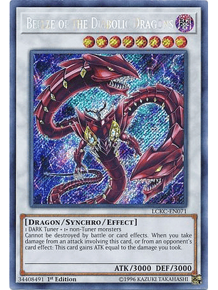 Beelze of the Diabolic Dragons - LCKC-EN071 - Secret Rare 1st Edition