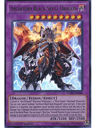 Archfiend Black Skull Dragon - CORE-EN048 - Ultra Rare 1st Edition