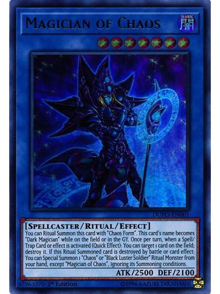 Magician of Chaos - DUPO-EN001 - Ultra Rare 1st Edition 1