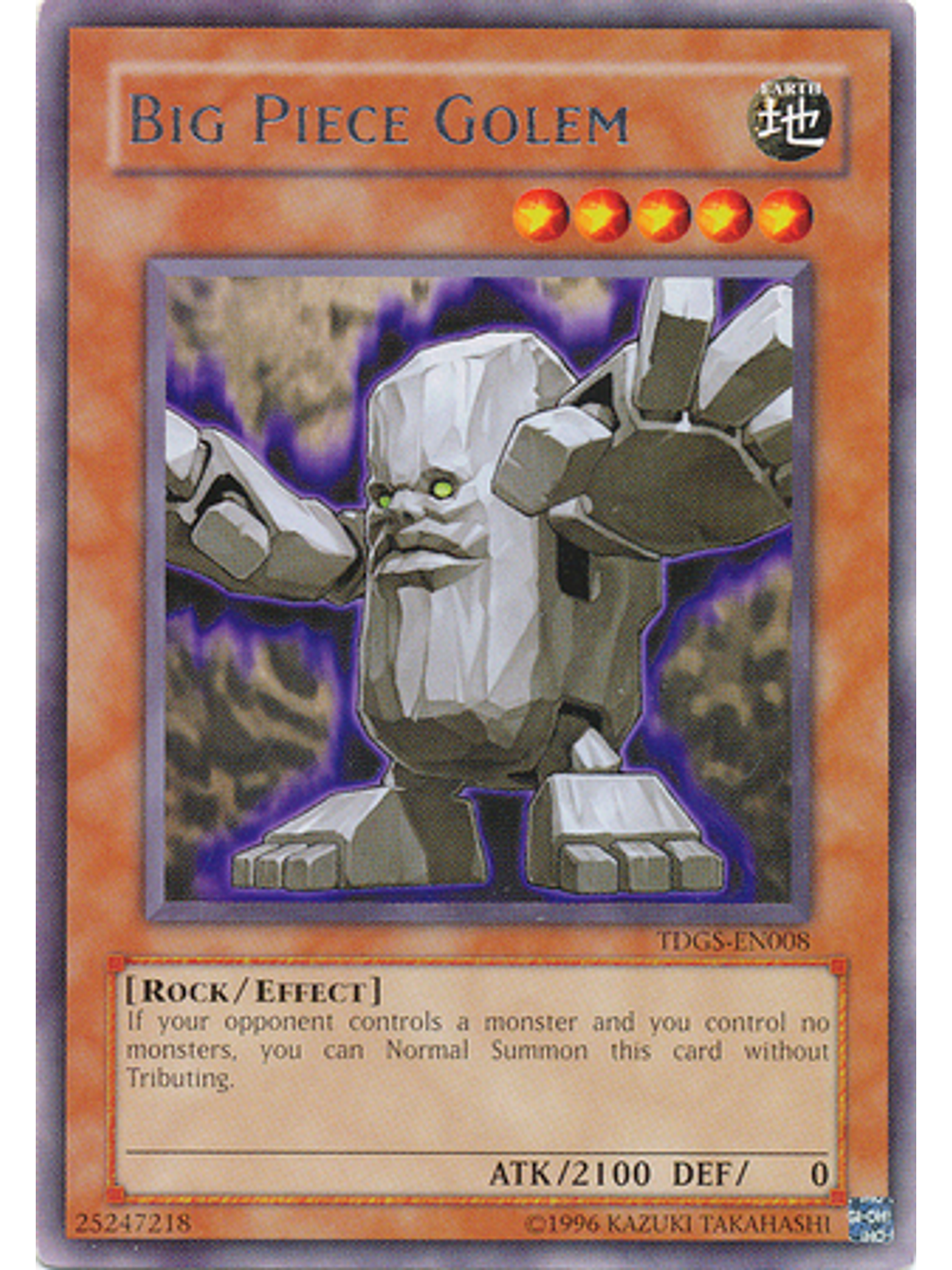 Big Piece Golem - TDGS-EN008 - Rare Unlimited 1