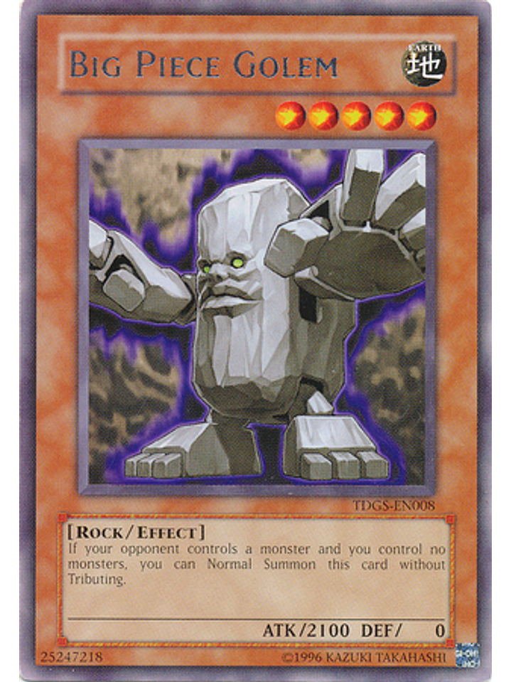Big Piece Golem - TDGS-EN008 - Rare Unlimited 1