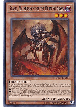 Scarm, Malebranche of the Burning Abyss - DUEA-EN082 - Rare Unlimited