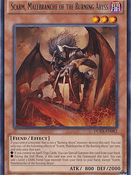 Scarm, Malebranche of the Burning Abyss - DUEA-EN082 - Rare Unlimited