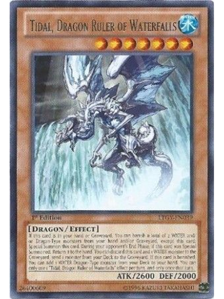 Tidal, Dragon Ruler of Waterfalls - LTGY-EN039 - Rare 1st Edition 1