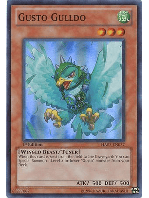 Gusto Gulldo - HA05-EN037 - Super Rare 1st Edition
