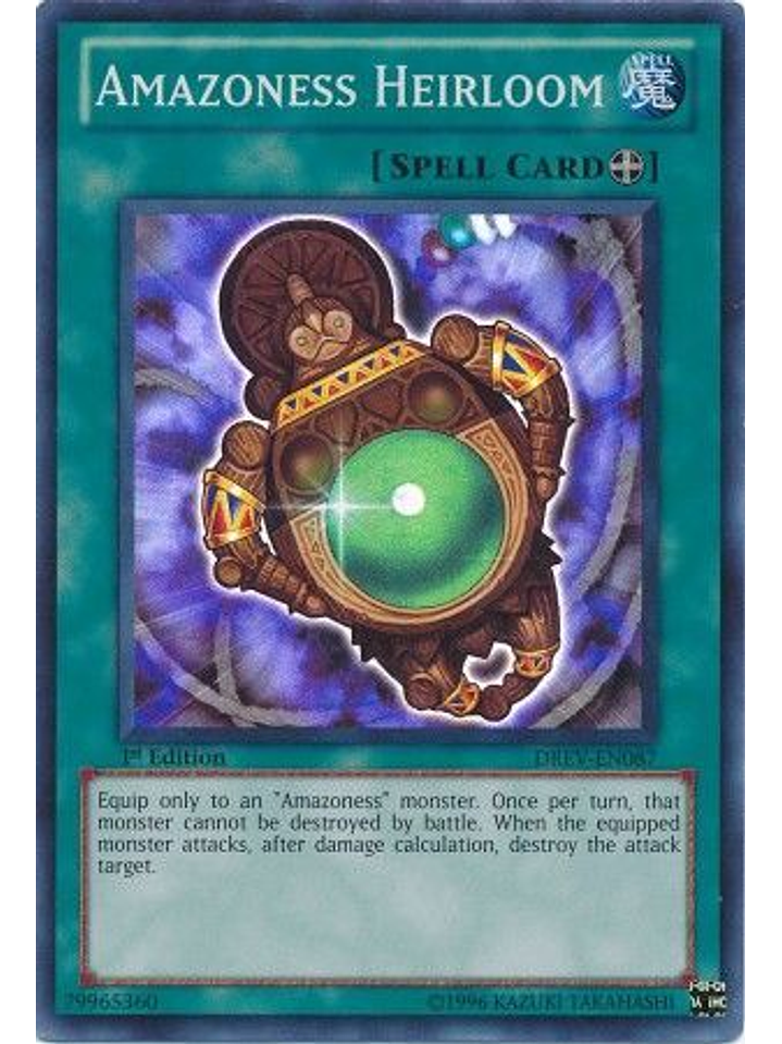 Amazoness Heirloom - DREV-EN087 - Super Rare 1st Edition 1