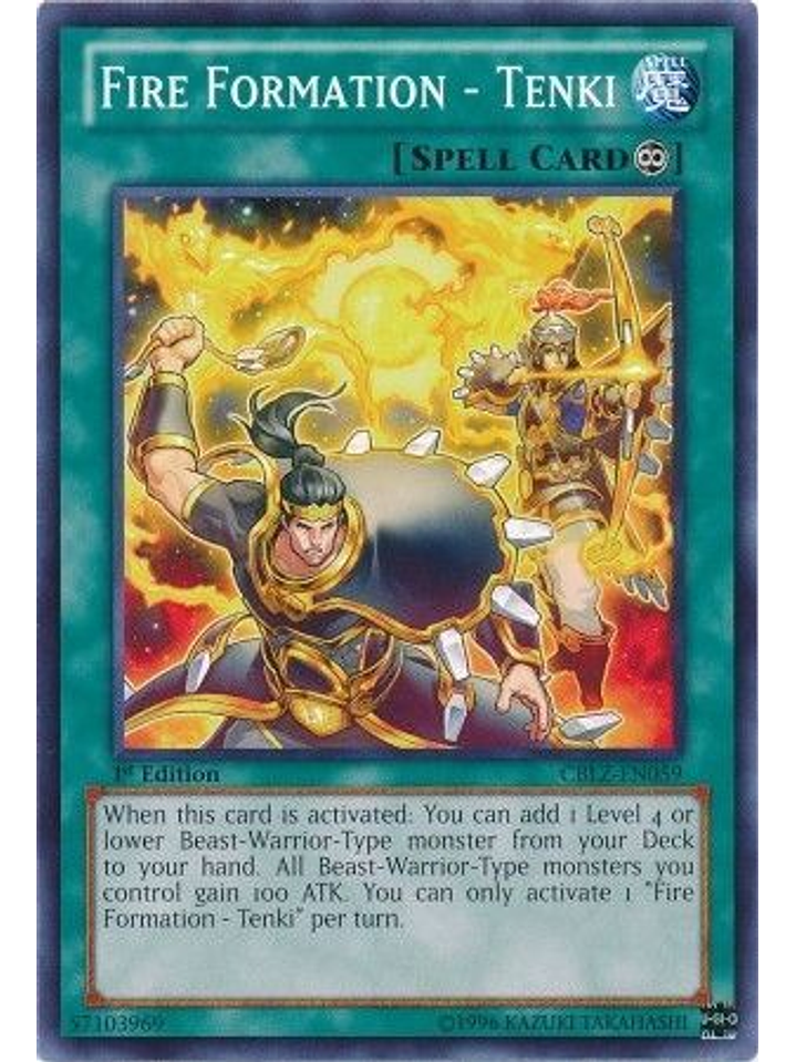 Fire Formation - Tenki - CBLZ-EN059 - Common 1st Edition 1