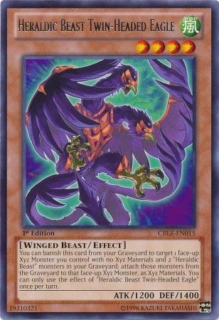 Heraldic Beast Twin-Headed Eagle - CBLZ-EN015 - Rare 1st Edition