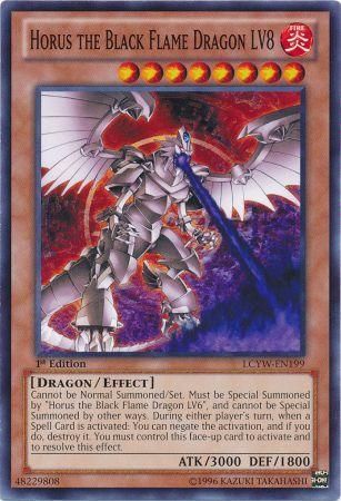 Horus the Black Flame Dragon LV8 - LCYW-EN199 - Common 1st Edition