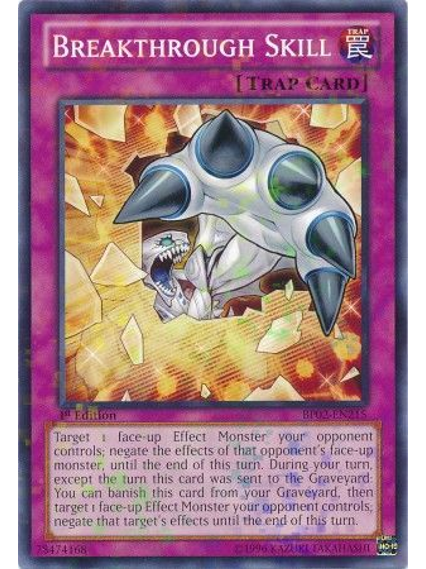 Breakthrough Skill - BP02-EN215 - Mosaic Rare 1st Edition 1