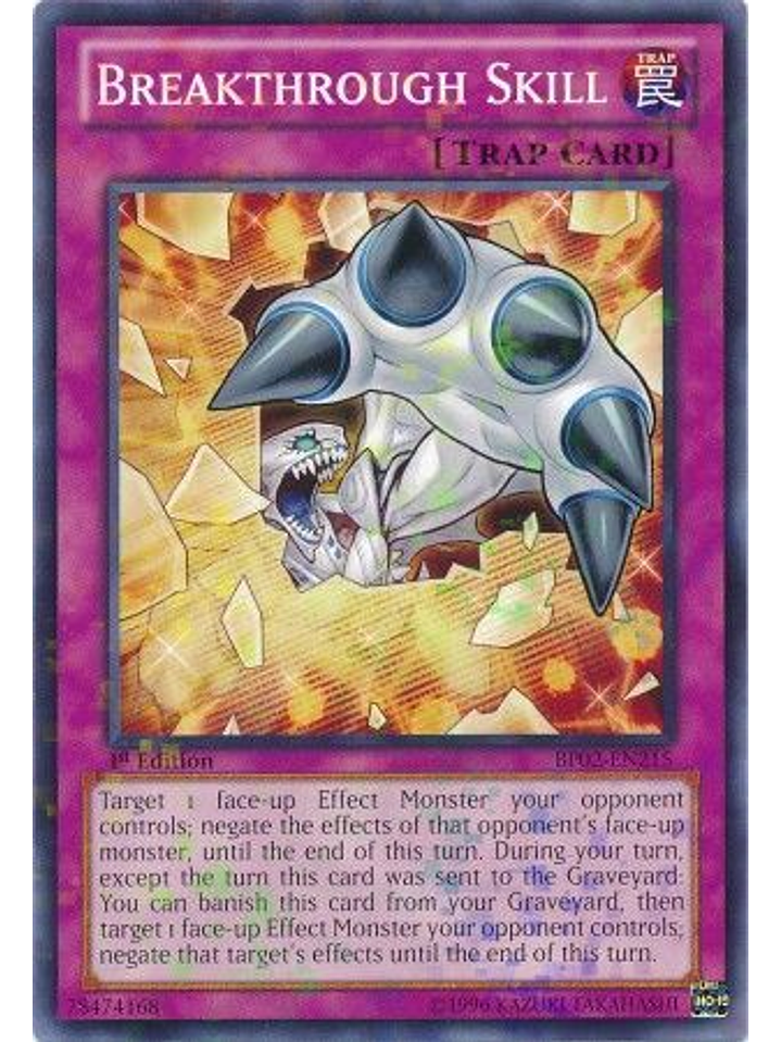 Breakthrough Skill - BP02-EN215 - Mosaic Rare 1st Edition 1