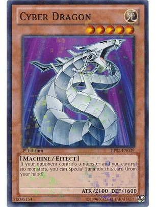 Cyber Dragon - BP02-EN039 - Mosaic Rare 1st Edition