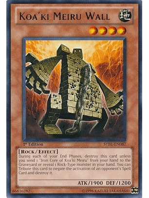 Koa'ki Meiru Wall - STBL-EN087 - Rare 1st Edition