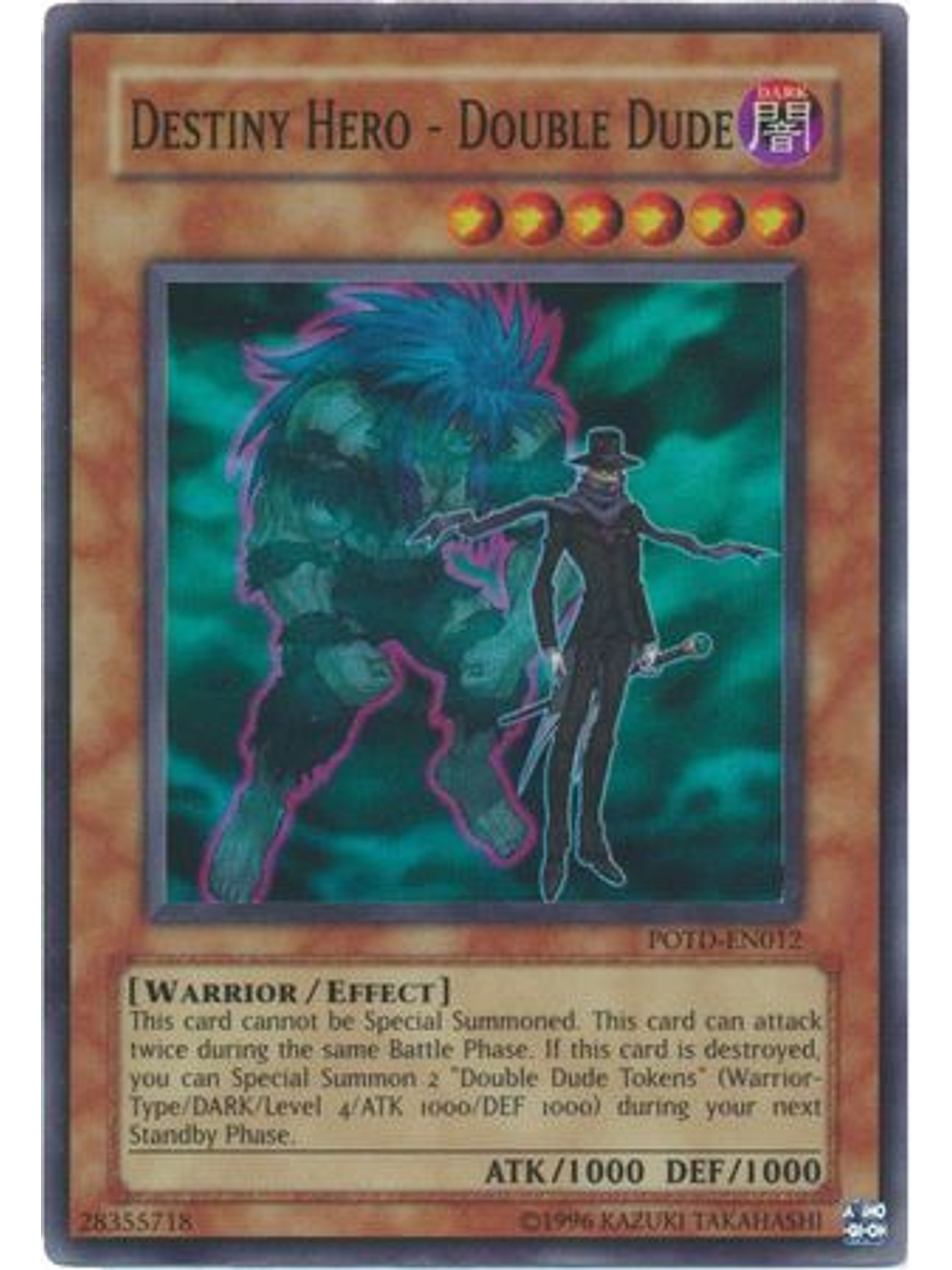 Destiny Hero - Double Dude - POTD-EN012 - Super Rare Unlimited 1