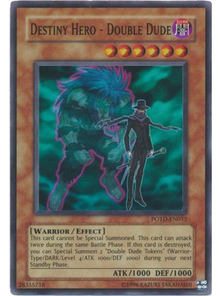 Destiny Hero - Double Dude - POTD-EN012 - Super Rare Unlimited 1