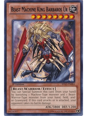 Beast Machine King Barbaros Ur - BP02-EN084 - Rare 1st Edition